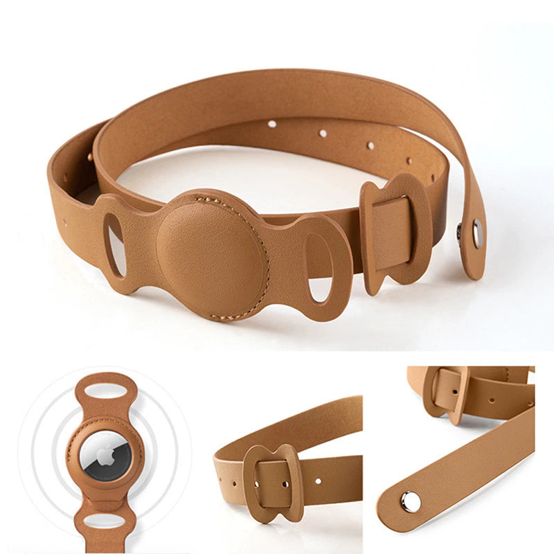 FluffyPuppy™ fluffypuppy™ Leather Collar for Apple Airtag