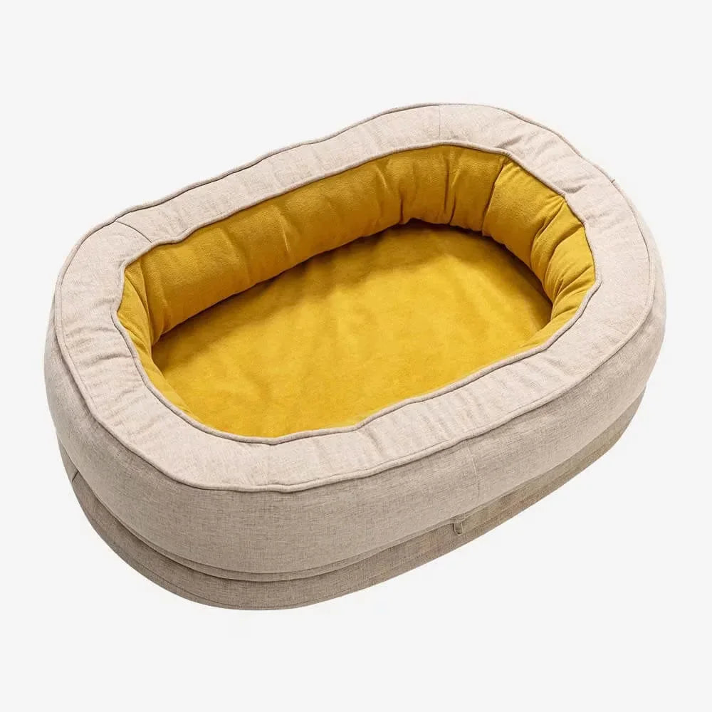 FluffyPuppy™ Yellow / M fluffypuppy™ Donut Bed
